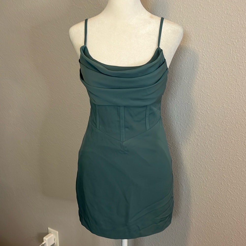 Princess Polly Lili Mini Dress Green Size 0